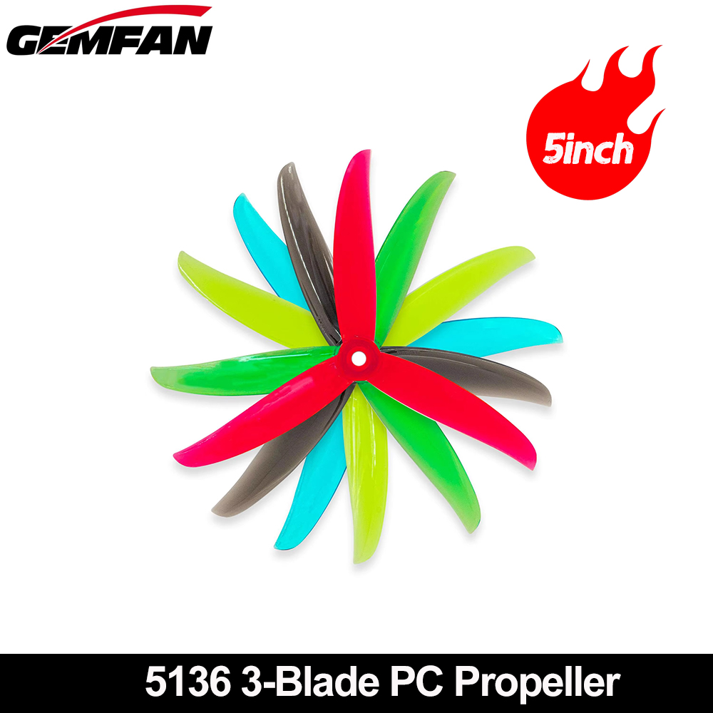 Gemfan VANOVER 5136 3 Blade PC - đánh giá và giá Drone Propeller